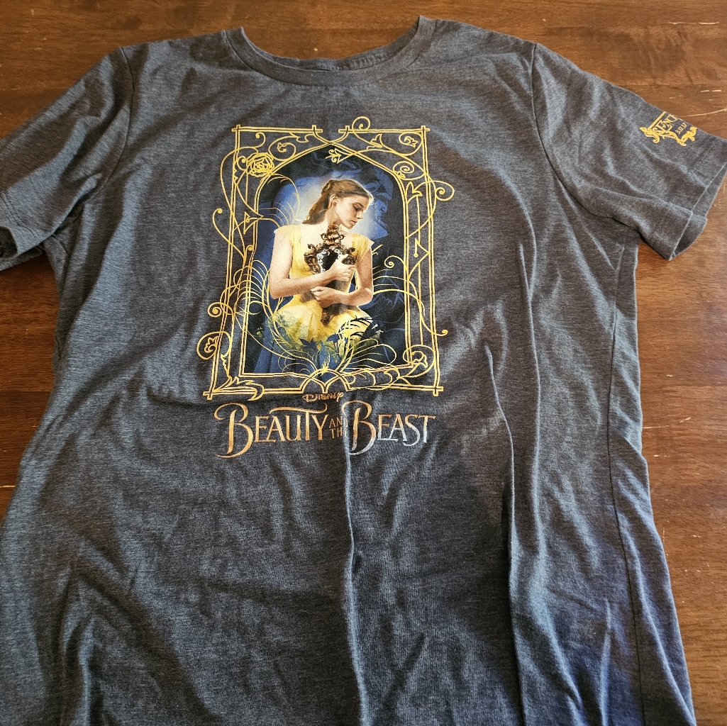 Disney Beauty Beast Gray TShirt Belle Emma Watson Youth Girls M Disney Beauty Beast Gray TShirt Belle Emma Watson Youth Girls M